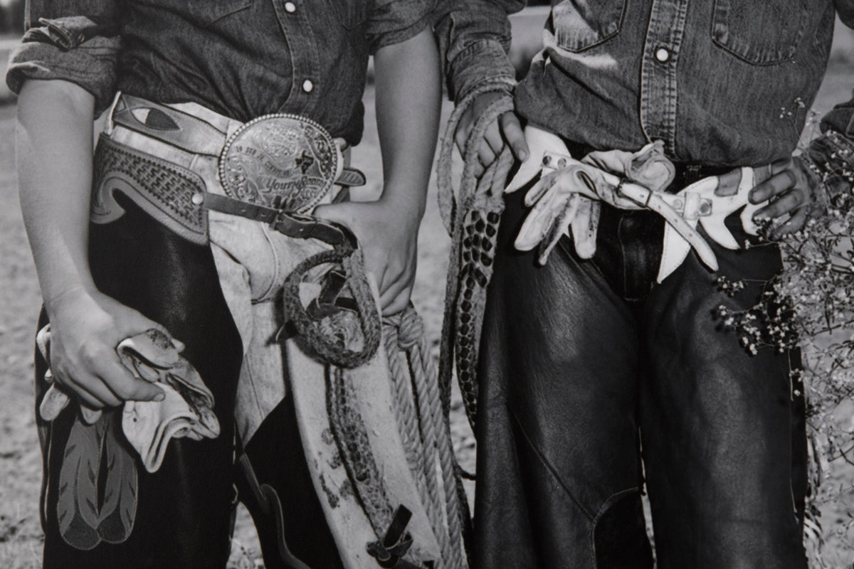 Mary Ellen Mark 'Craig Scarmardo and Cheyloh Mather at the Boerne Rodeo' photograph (1991)