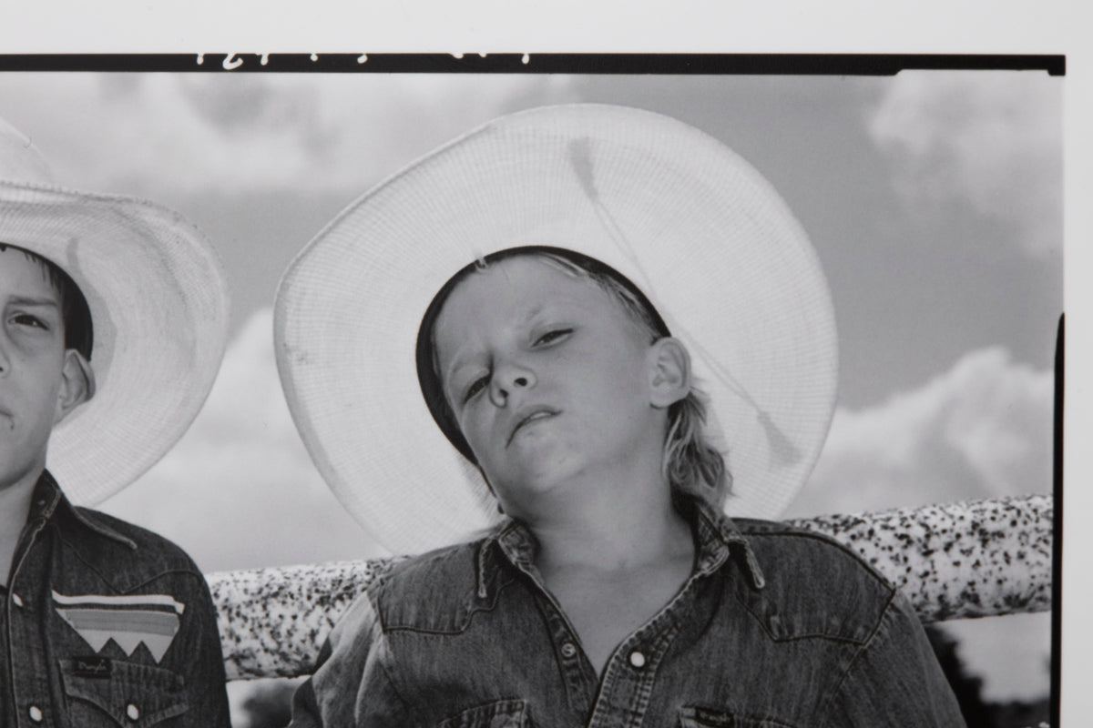 Mary Ellen Mark 'Craig Scarmardo and Cheyloh Mather at the Boerne Rodeo' photograph (1991)