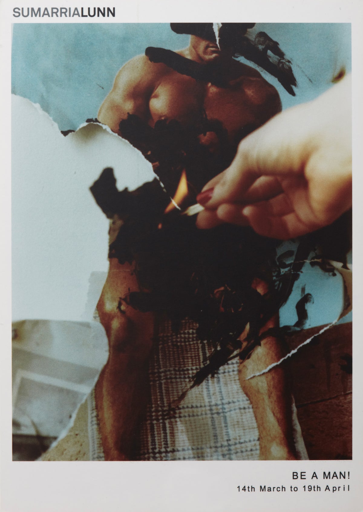 Alexis Hunter 'Be A Man!' Sumarria Lunn Exhibition Card (2013)