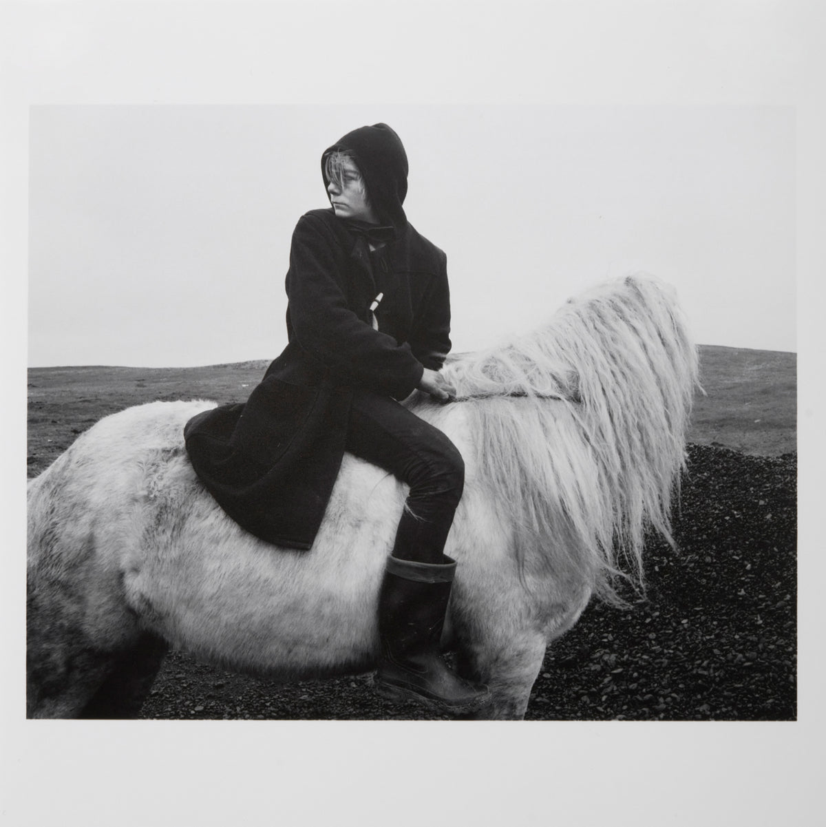 Chris Killip 'Boo on a horse. Lynemouth, Northumberland, UK' (1984)