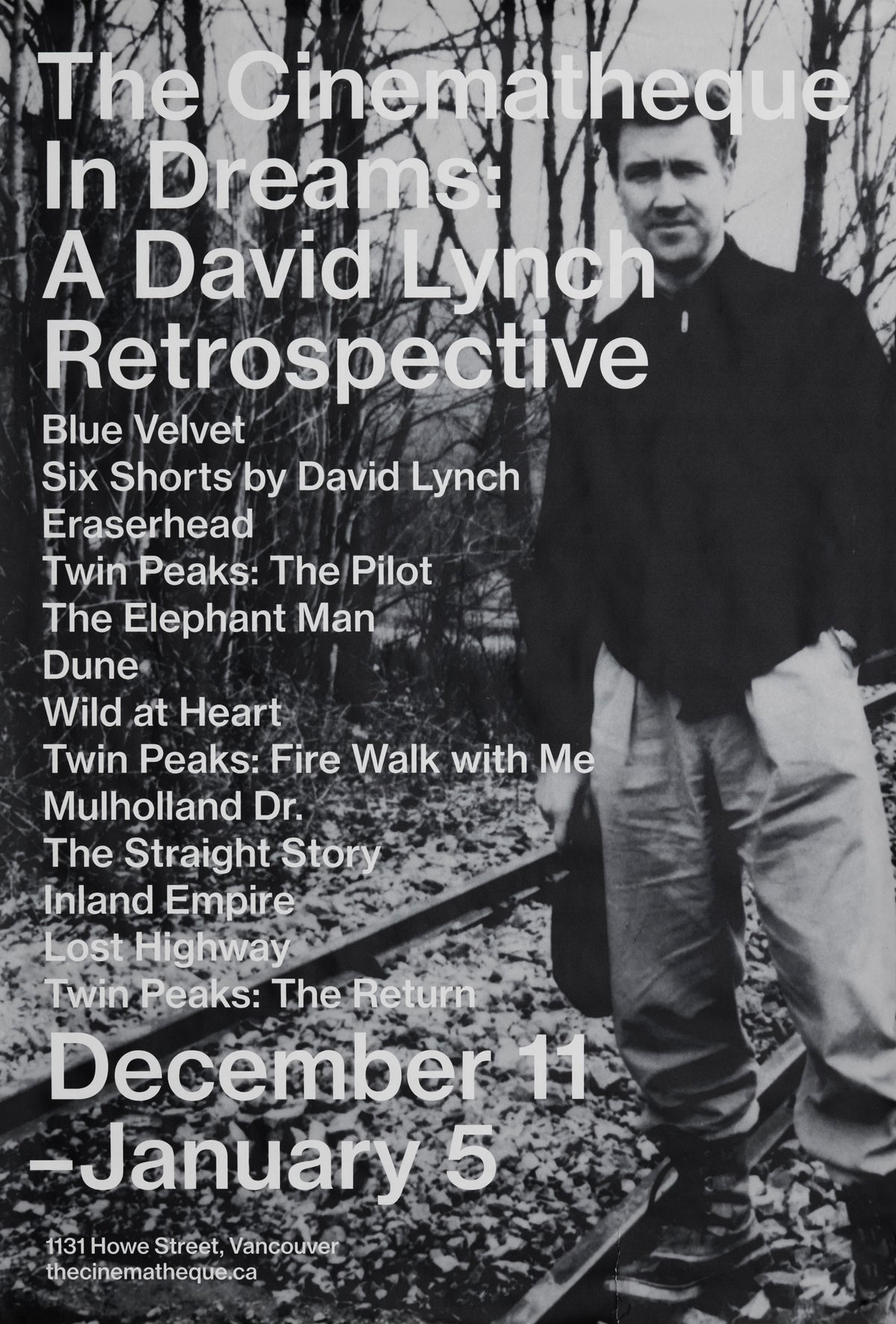 David Lynch 'In Dreams: A David Lynch Retrospective' poster