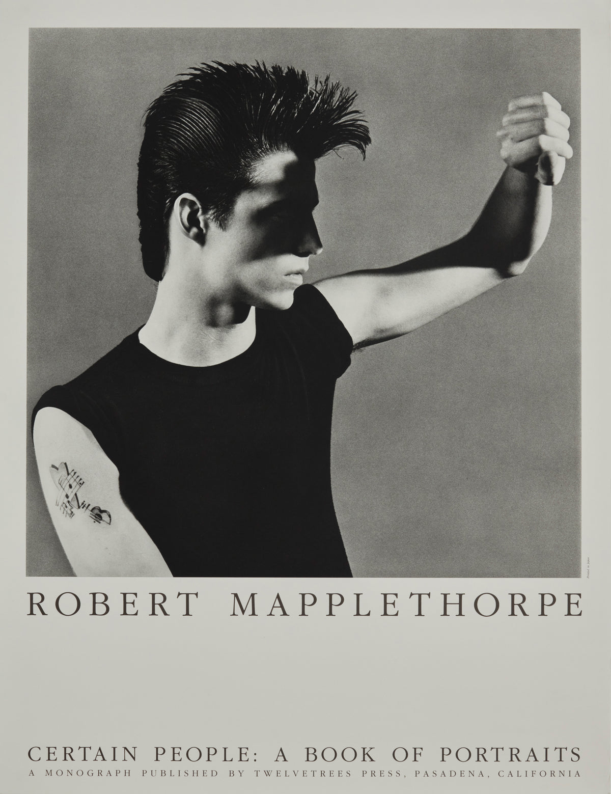 Robert Mapplethorpe 'Certain People: A Book of Portraits' exhibition poster (1985)